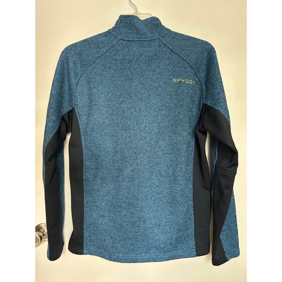 Spyder Blue Quarter-Zip Pullover Fleece Jacket Size M - Picture 5 of 8